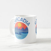 Mug Cascadia Fishing Hiking Camping (Devant gauche)
