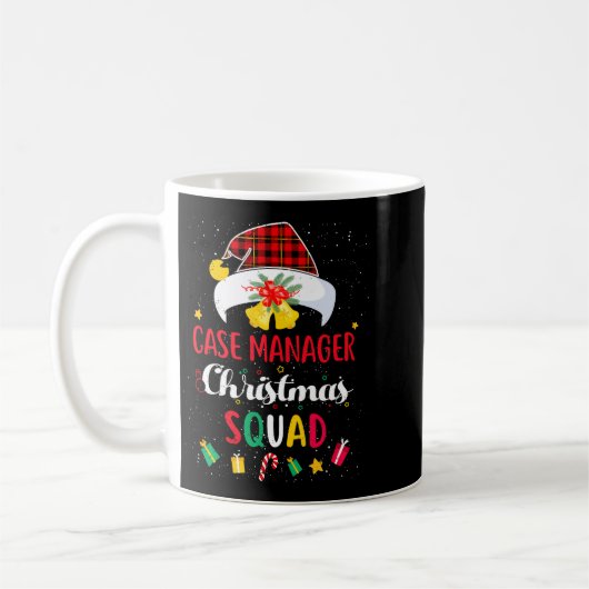 Mug Case Manager Christmas Squad Santa Hat Matching Pr (Gauche)