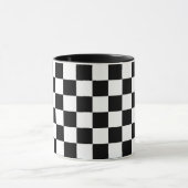 Mug Cases de jeu d'échecs noir et blanc (Centre)