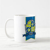 Mug Casey chevalier bouclier vert bleu nom d'ours (Gauche)
