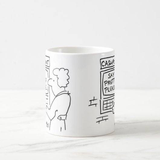 Mug Cashpoint ATM demande au client de dire S'il vous  (Centre)