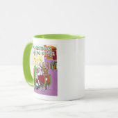 Mug Casino de Noël Style camouflet vert (Devant gauche)