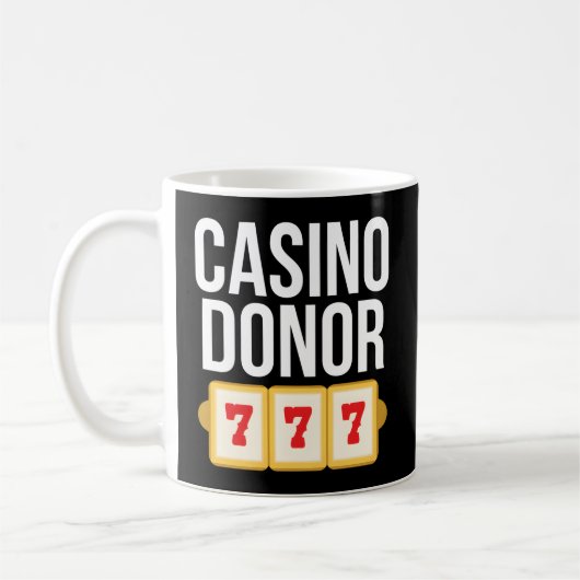 Mug Casino Donateur Jeu joueur Plaisanterie (Gauche)