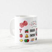Mug Casino Night Slot Machine Poker Lucky 7s (Devant gauche)