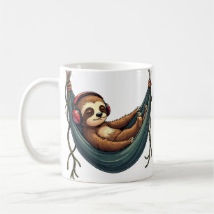 Mug Casque Anti-Bruit Introverti Paresseux - Nourrir 