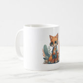 Mug Casque bébé renard drôle (Devant gauche)