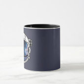 Mug Casque d'astronaute spatiale à deux tons (Centre)