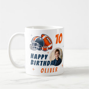 Mug Casque de balle de football Caricature Photo Anniv