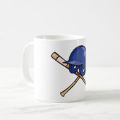 Mug Casque de baseball et chauves-souris (Devant gauche)