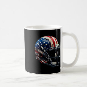 Mug Casque de hockey sur glace américain patriotique h