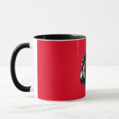Mug Casque de musique noire DJ (Gauche)