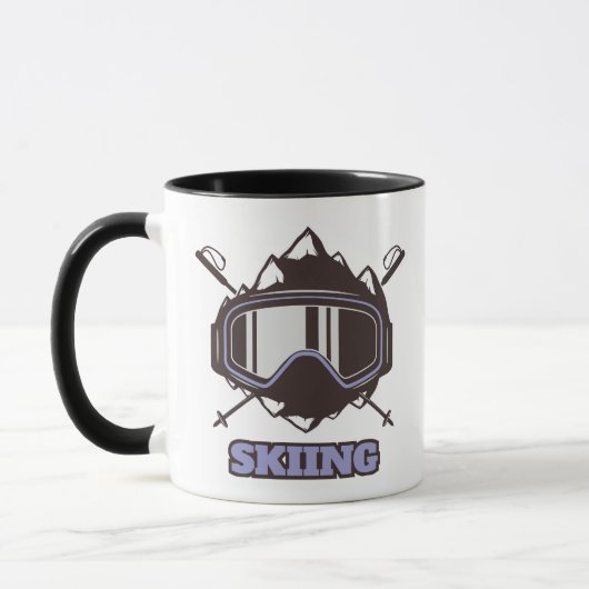 Mug Casque de ski cool (Gauche)