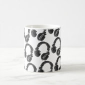 Mug casque deejay de musique noire (Centre)