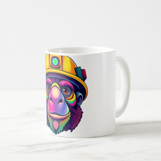 Mug Casque d'exploitation Mole Head Art Tee (Devant droit)