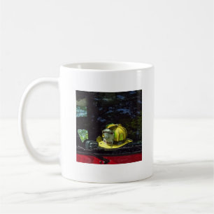 Mug Casque du capitaine du feu jaune