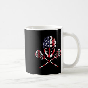 Mug Casque Lax Drapeau Américain Lacrosse Bâtons 4 Jui