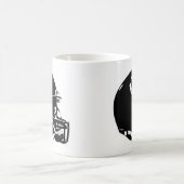 Mug Casque noir blanc Pop Art Football (Centre)