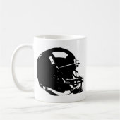 Mug Casque noir blanc Pop Art Football (Gauche)