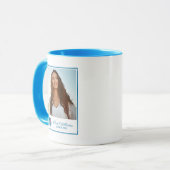 Mug Casque Ole Miss Football | Bleu clair (Devant gauche)