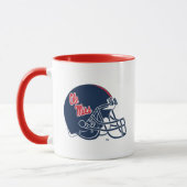 Mug Casque Ole Miss Football | bleu foncé (Gauche)