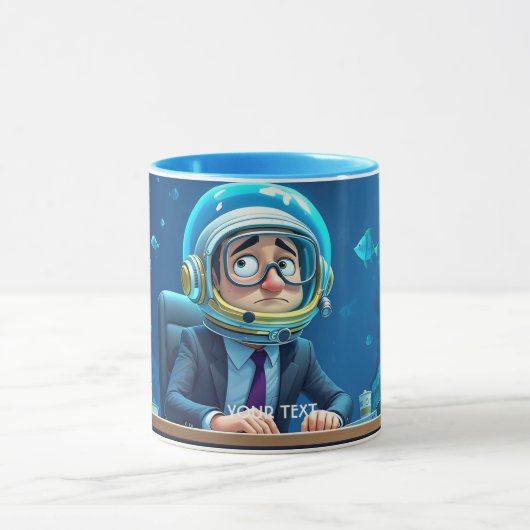 Mug Casque sous-marin du commis d'Imaginaire (Centre)