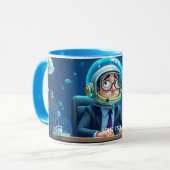 Mug Casque sous-marin du commis d'Imaginaire (Devant gauche)