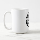 Mug Casques de Flamant rose noir et blanc & Tropiques (Gauche)