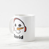 Mug Casques personnalisés Musique Snowman (Devant gauche)