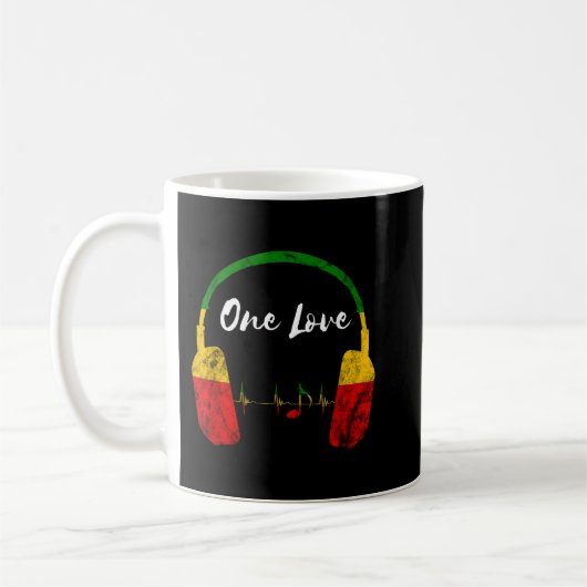 Mug Casques Rasta Reggae Musique Jamaïcaine Pride One (Gauche)