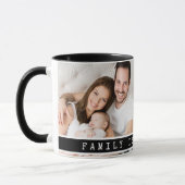 Mug Casquette 2 photo Collage Famille Image Citation N (Gauche)