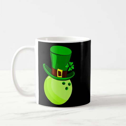 Mug Casquette de bowling Leprechaun Jour de la Saint P (Gauche)