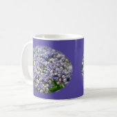Mug Casquette de dentelle bleue Hydrangea Fleurs (Devant gauche)