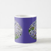 Mug Casquette de dentelle bleue Hydrangea Fleurs (Centre)
