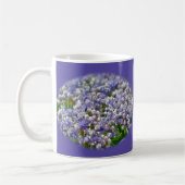 Mug Casquette de dentelle bleue Hydrangea Fleurs (Gauche)