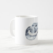 Mug Casquette de fille blanche en argent (Devant gauche)