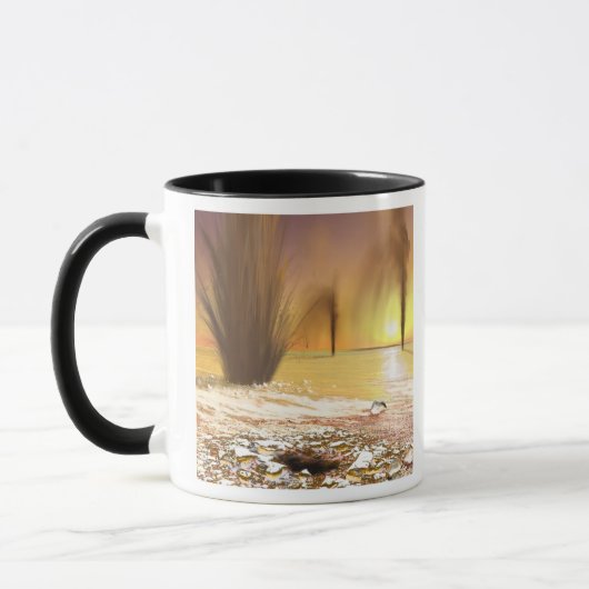 Mug Casquette de glace polaire sud de Martian (Gauche)