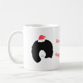 Mug Casquette de Noël Afro Hair (Gauche)