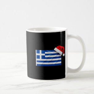 Mug Casquette de Père Noël Drapeau Grec Drôle Grèce No