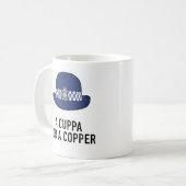 Mug CASQUETTE de police britannique - Cuppa pour un cu (Devant gauche)