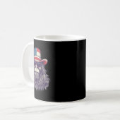 Mug Casquette du drapeau américain de Bigfoot 4 juille (Devant gauche)