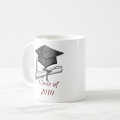 Mug casquette et diplôme, casquette et diplôme, classe (Devant gauche)