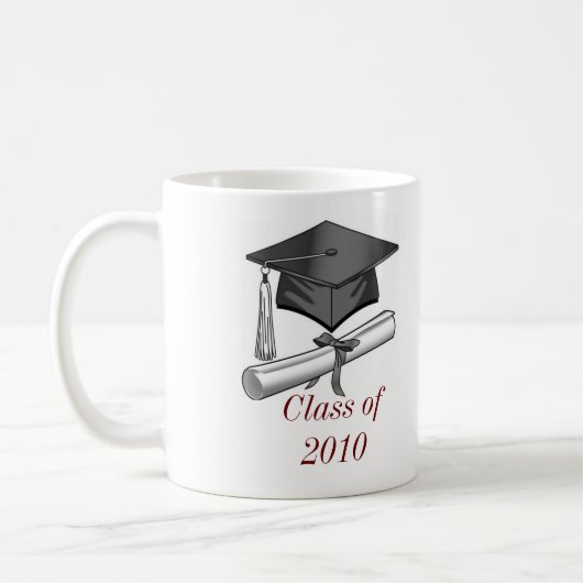Mug casquette et diplôme, casquette et diplôme, classe (Gauche)