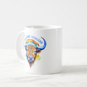 Mug Casquette indienne de bison amérindien (Devant gauche)