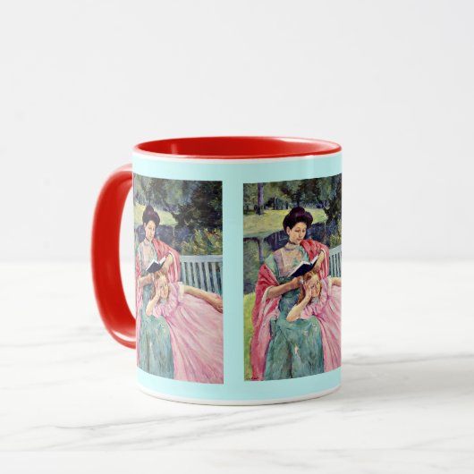 Mug Cassatt : Auguste Lecture à sa fille (Devant gauche)