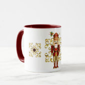 Mug Casse-noisette à café de vacances à deux tons (Devant gauche)