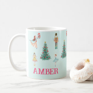 Mug Casse-noisette personnalisé et ballerine Noël mign