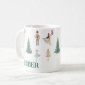 Mug Casse-noisette personnalisée & Ballerina Noël mign (Devant gauche)