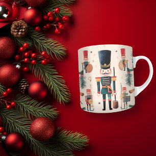 Mug Casse-Noisette Vintage Beige Noël Festif