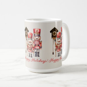 Mug Casse-Noisettes Soldats Joyeux Vacances Horloge