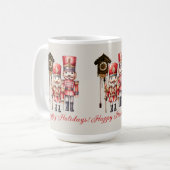 Mug Casse-Noisettes Soldats Joyeux Vacances Horloge (Devant gauche)